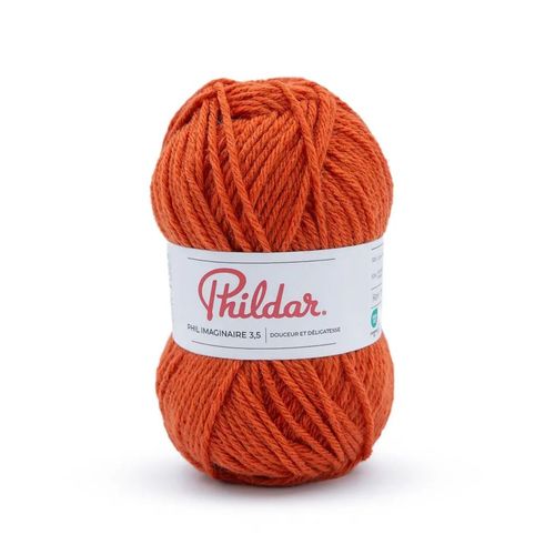 Phil Imaginaire 3.5 Phildar : Une Laine Qui Transforme Vos Projets En Poésie. Color : Carotte Orange