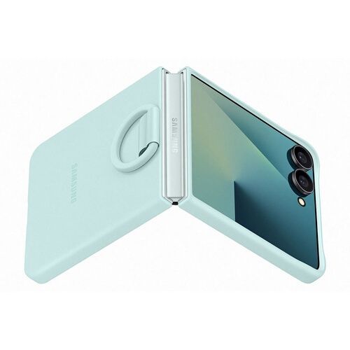 Original Coque En Silicone Ring Samsung Galaxy Z Flip 7 Mint