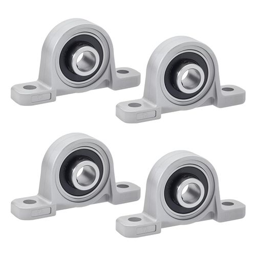 4 Pièces Paliers a Semelle Roulements de Bloc D'oreiller Roulements a Billes Bride Roulement pour Machine à Axe Imprimante 3D (8mm Diamètre Intérieur)