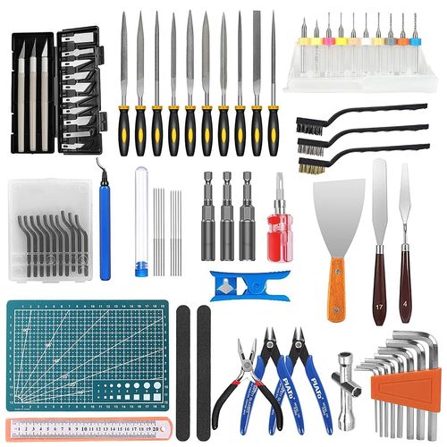 84 Pièces kit Modelisme,Accessoires Outils Imprimante 3d,Kit Impression 3d avec Ebavureur,Kit Nettoyage Imprimante,pour le Retrait Nettoyage