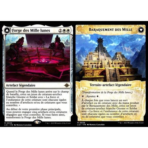Forge Des Mille Lunes / Baraquement Des Mille - Magic - Les Cavernes Oubliées D' Ixalan Vf - R - 39 - Recto/Verso
