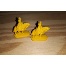 Figurine 2 Cavaliers Jaunes Pour Completer Votre Jeu Risk.