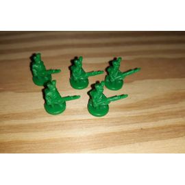 Figurine 5 Soldats Verts Pour Completer Votre Jeu Risk.