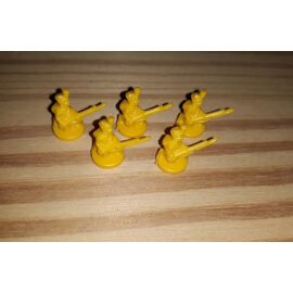 Figurine 5 Soldats Jaunes Pour Completer Votre Jeu Risk.