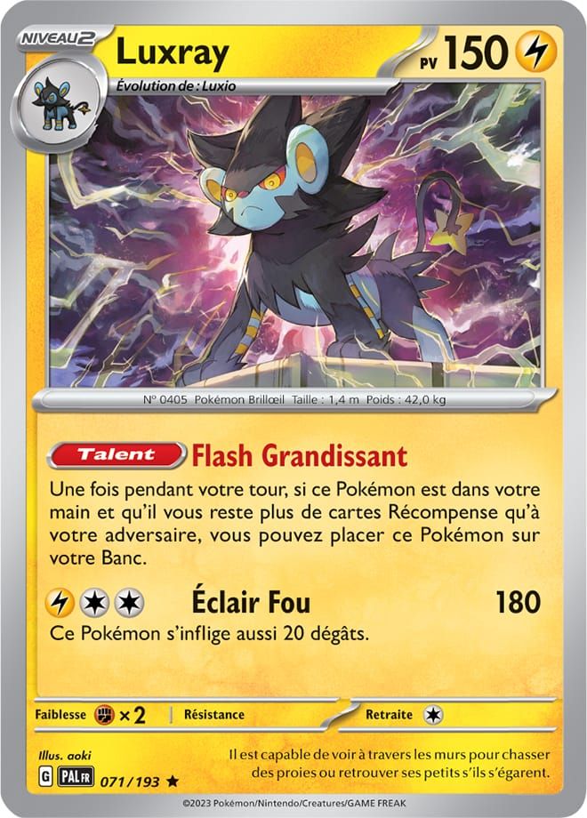 Luxray - Holo - 071/193 - Evolutions À Paldea