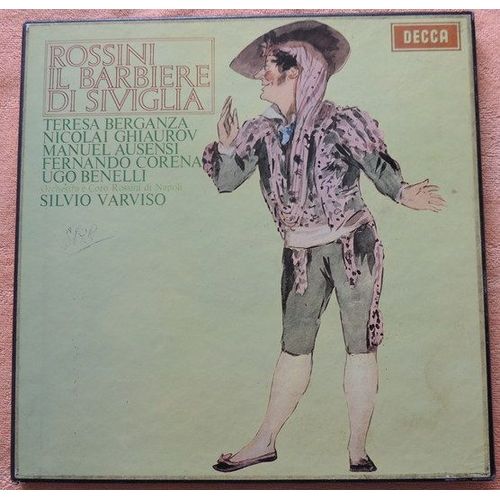 Rossini : Teresa Berganza, Nicolai Ghiaurov, Manuel Ausensi, Fernando Corena, Ugo Benelli, Orchestra E Coro Rossini Di Napoli, Silvio Varviso – Il Barbiere Di Siviglia - Coffret 3xvinyles 33t Lp