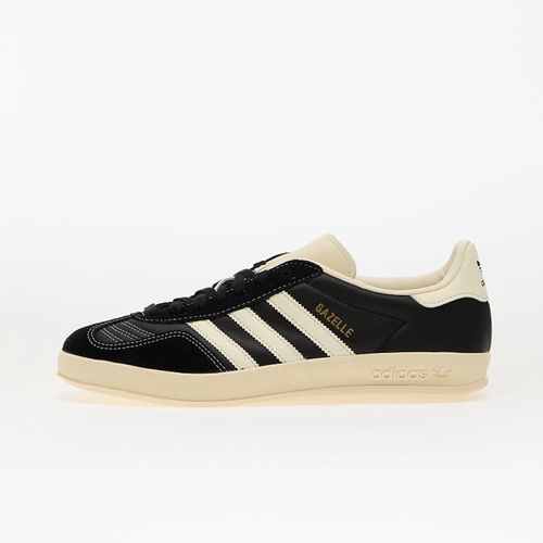 Chaussures Baskets Adidas Gazelle Indoor Core Black/ Crew White/ Gold Metallic Eur