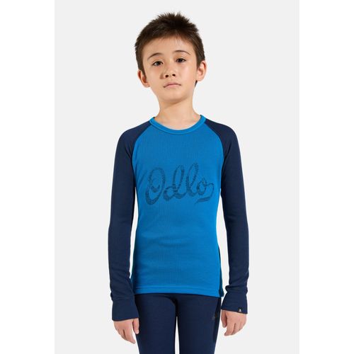 Odlo Ensemble De Haut Et Collant Techniques Héritage Active Warm Pour Enfant, 104, Blue
