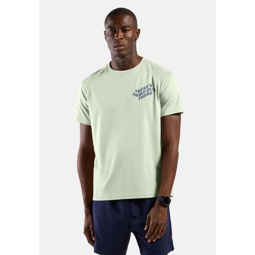 Odlo T-Shirt De Running Imprimé Essentials Tmot Pour Homme, Xl, Green