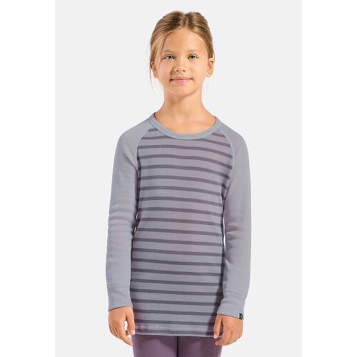 Odlo T-Shirt À Manches Longues Active Warm Eco Stripe Pour Enfant Pour Enfant, 104,