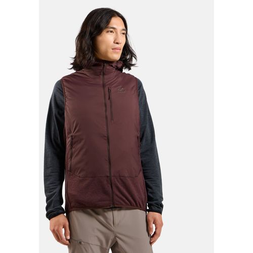Odlo Gilet Hybride Avec Isolation En Laine Ascent Pour Homme, Xl, Bordeaux