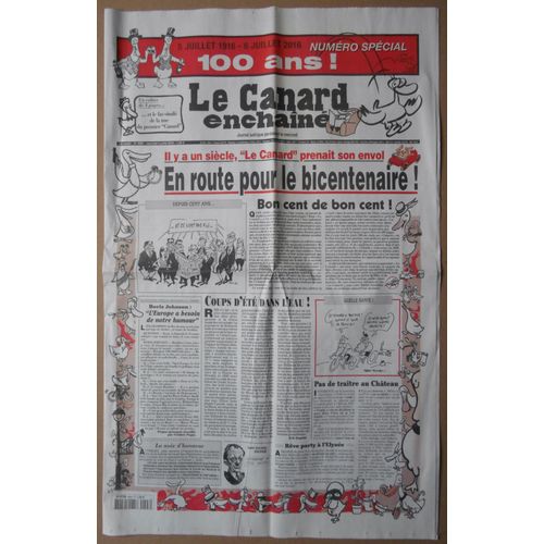 Le Canard Enchaîné Numéro Spécial 100 Ans