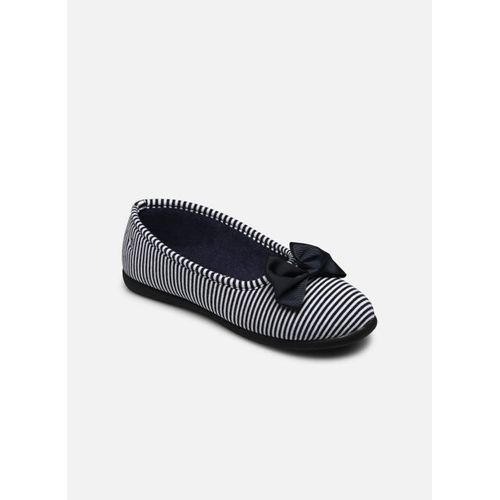 Chaussons Isotoner Ballerines Ergo Everywear Jersey Bio Marinière Grand N?ud W Pour
