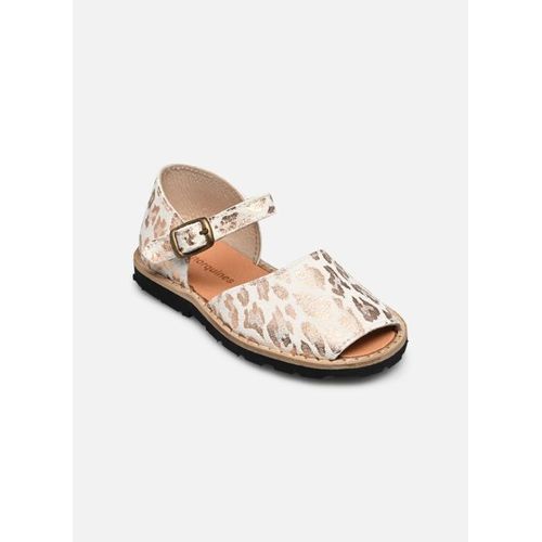 Sandales Et Nu Pieds Minorquines Frailera Boucle Métallisé Kenya Ramé Pour Enfant