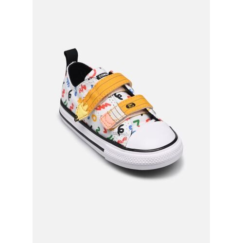 Chaussures Baskets Converse Chuck Taylor All Star 2v Canvas Polka Doodle Ox I Pour Enfant