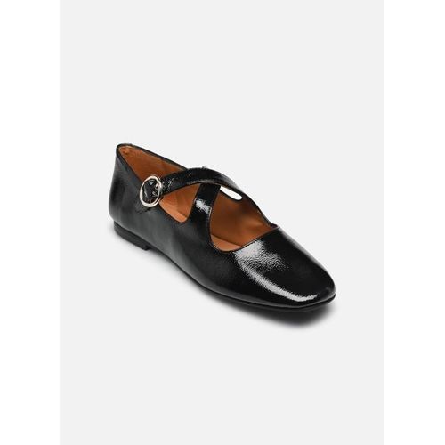 Ballerines Georgia Rose Seito Cuir Vernis Plissé Pour Femme
