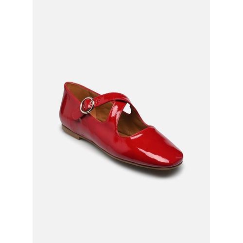 Ballerines Georgia Rose Seito Cuir Vernis Plissé Pour Femme