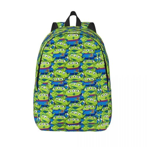 Sac à dos personnalise vert Aliens Toy Story pour ordinateur portable, pour femmes et hommes, sac à dos décontracté pour l'ecole, le collège et les etudiants