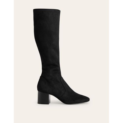 Bottes Talons Stretch Hauteur Genousnoir