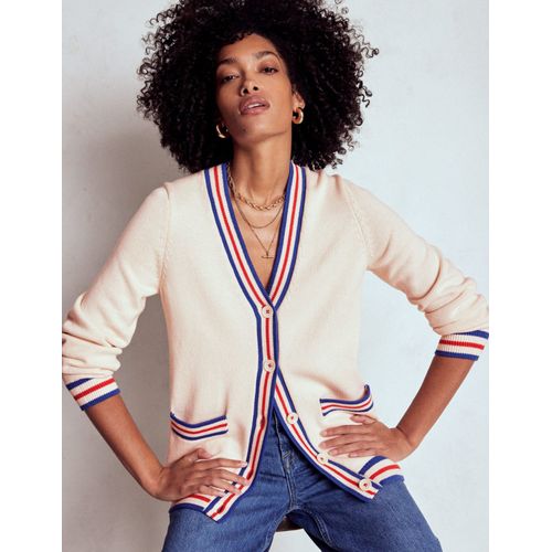 Gilet Long À Col V En Coton-Ivoire Chaud