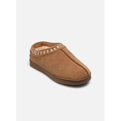 Chaussons Isotoner Bottillon Bas Cuir Pour