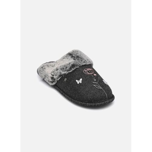 Chaussons Isotoner Mule Plate Feutrine Dessin Pour