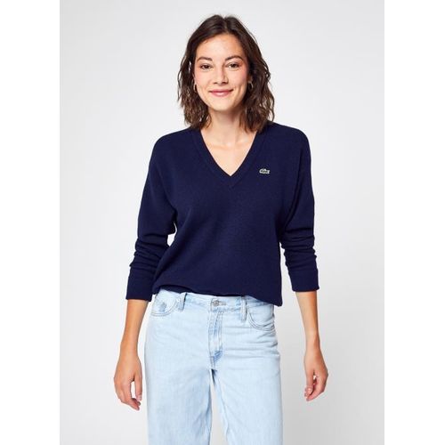 Vêtements Lacoste Pull Femme Lacoste Col En V Pour Accessoires