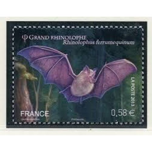 Série Nature (27) ; Les Chauve-Souris : Grand Rinolophe Année 2013 N° 4739 Yvert Et Tellier Luxe