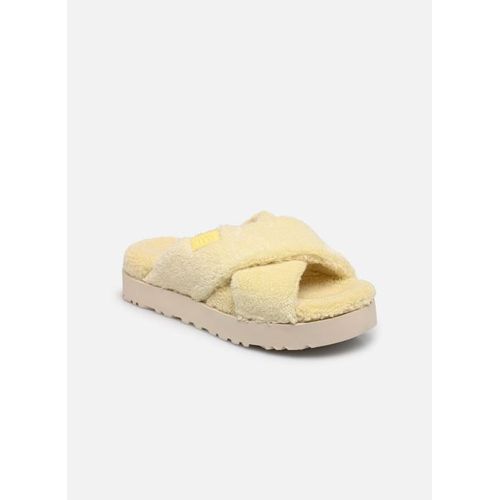 Chaussons Ugg W Fuzz Sugar Terry Cross Slide Pour