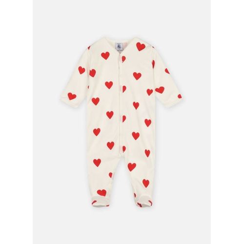Vêtements Petit Bateau Pyjama À C?urs Rouges En Molleton Gratté Pour Accessoires