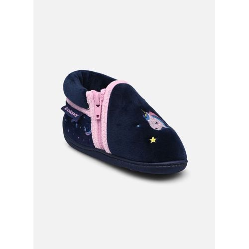 Chaussons Isotoner Bottillons Zip Fille Microvelours Pour Enfant