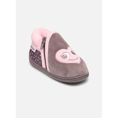 Chaussons Isotoner Bottillons Zip Fille Microvelours Pour Enfant