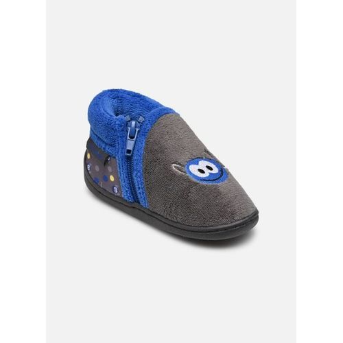 Chaussons Isotoner Bottillons Zip Garçon Microéponge Pour Enfant