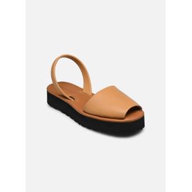 Sandales Et Nu-Pieds Minorquines Avarca Platja Plateforme Cuir Naturel Pour Femme - 36