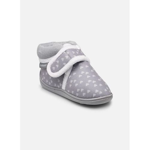 Chaussons Isotoner Bottillons Velcro Fille Suédine Pour Enfant
