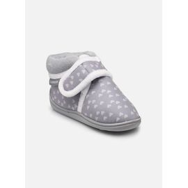 Chaussons Isotoner Bottillons Velcro Fille Suédine Pour Enfant