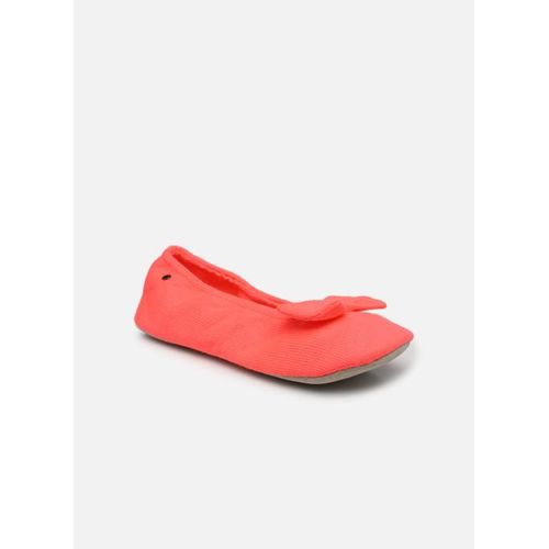 Chaussons Isotoner Ballerine Tricot – Grand Noeud Pour Femme