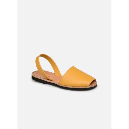 Sandales Et Nu Pieds Minorquines Avarca Cuir Golden Pour Femme