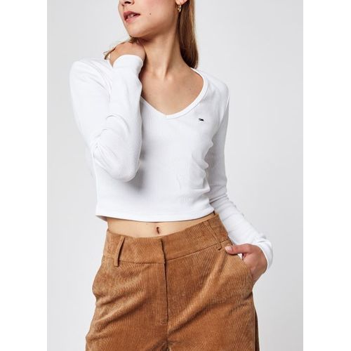 Vêtements Tommy Jeans Tjw Baby Rib Jersey V-Neck Ls Pour Accessoires