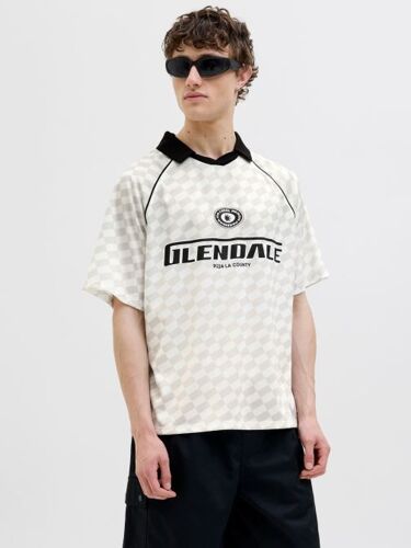 Vêtements Jack & Jones Jcoretreat Aop Mesh Open Collar Polo Ln Pour Accessoires