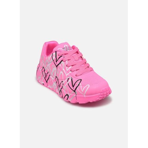 Chaussures Baskets Skechers Uno Lite Metallic Love Goldcrown Pour Enfant
