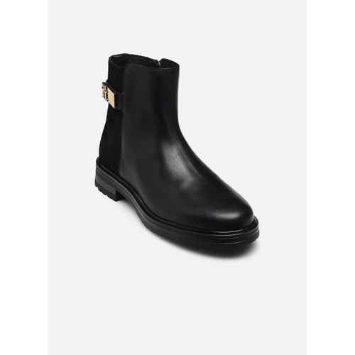 Bottines Et Boots Tommy Hilfiger Th Logo Leather Mix Chelsea Pour