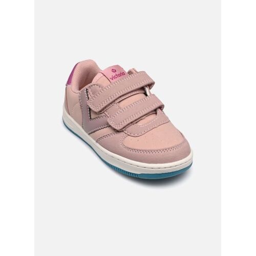 Baskets Victoria Tiempo Efecto Piel Serraje Pour Enfant