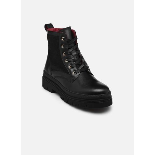 Bottines Et Boots Tommy Hilfiger Nautical Melton Leather Lace-Up Pour Femme