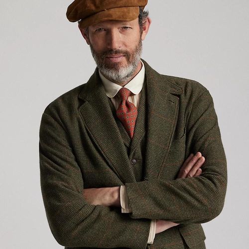 Casquette De Golf En Daim Brut