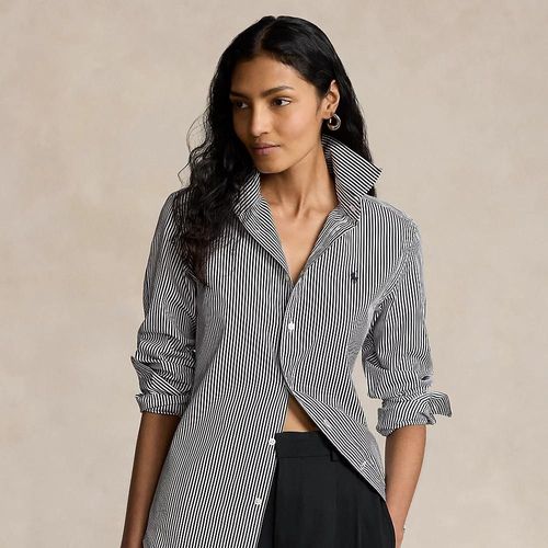 Chemise En Coton Rayé Slim Fit