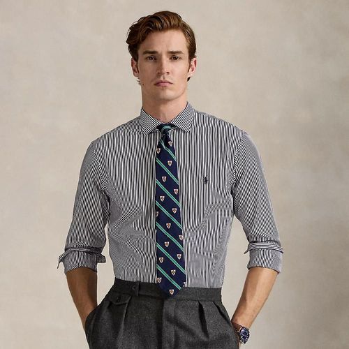Chemise En Popeline Rayée Custom Fit