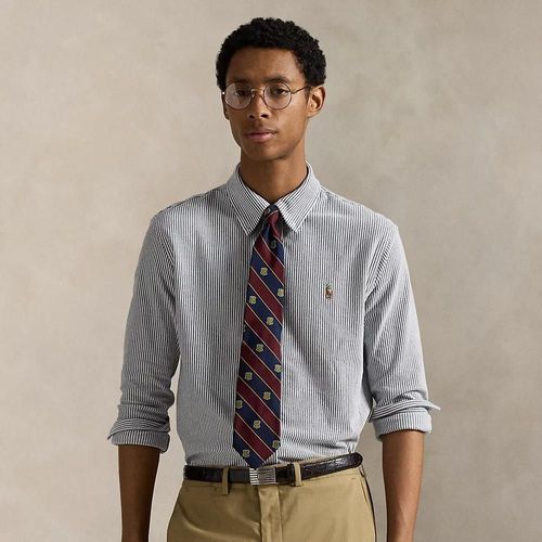 Chemise Oxford En Maille De Coton Rayé