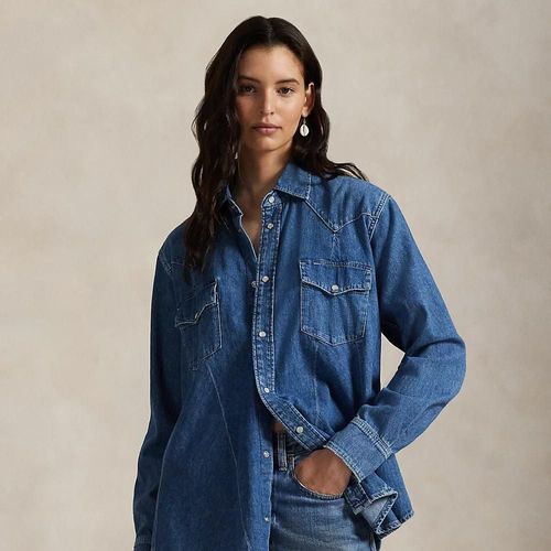 Chemise Western Trapèze En Denim