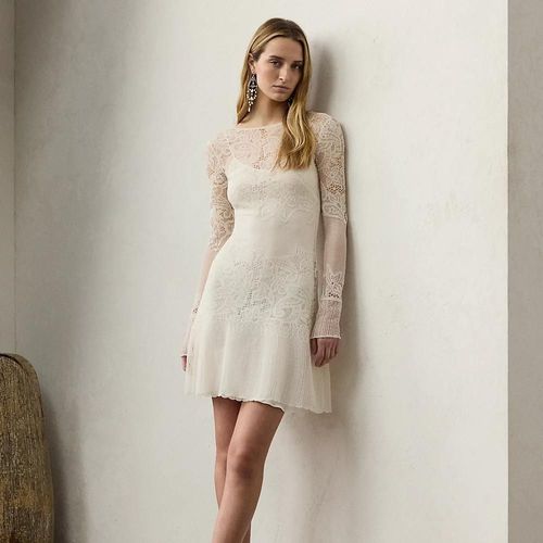 Robe-Pull En Soie Et Dentelle